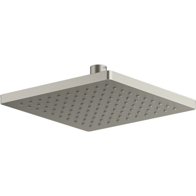 Honesty 8" Single-Function Wall or Ceiling-Mount Square Rainhead, Square Rain Showerhead 1.75 GPM