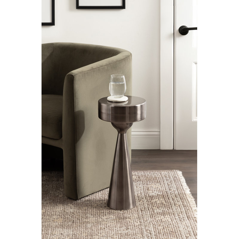 Table ronde Solbrett, H 22 po x l 9,5 po x P 9,5 po, Gris