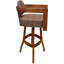 Tabouret de bar pivotant en bois Camili sur base en S-1917114454-1940356422-1938551397