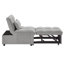 Canapé-lit simple multifonctionnel 4 en 1 avec poches de rangement, canapé-lit simple capitonné avec dossier réglable et coussins, méridienne convertible, gris-1338841589