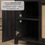 Buffet en rotin l 63 po avec 3 tablettes de rangement réglables Ciauna-1436952885
