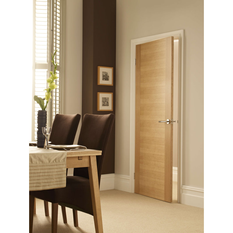  Solid Oak Fire Door Lacquered, 198.1 cm H x 83.8 cm W x 4.4 cm D