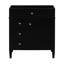 Meuble-lavabo de salle de bain de 30 po sans lavabo, conception moderne, 2 tiroirs et tiroir basculant, rangement divers avec porte d'armoire, glissières de tiroir en métal lisse et bois massif pour le noir-1500793769-1500793775