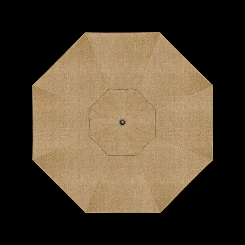 Mira 9' Market Sunbrella® Umbrella, Sesame Sunbrella® Linen