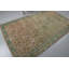 Grand tapis turc Anatolian rétro tissé à la main en vert vibrant pour la chambre à coucher et la salle à manger