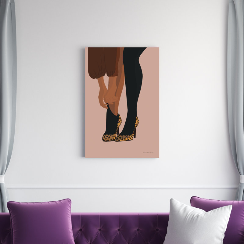 «Gorgeous Wild II» par Omar Escalante - impression sur toile tendue, H 36 po x l 24 po, Toile encadrée noire, Non