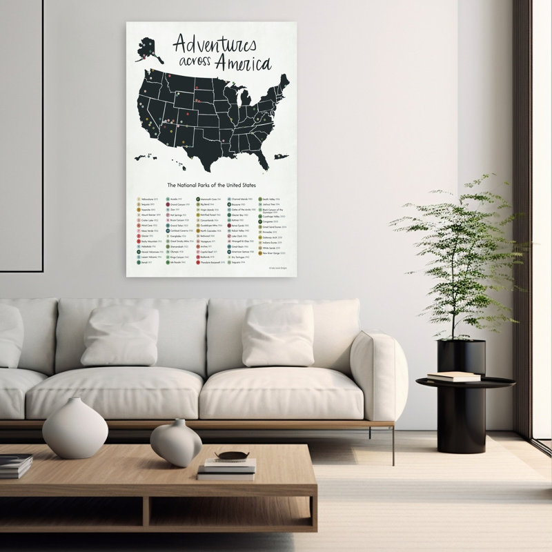 Adventures Across America, art contemporain de l'architecture estivale, H 60 po x l 40 po