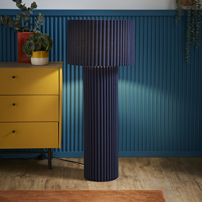 Lenny Column Floor Lamp, No, Blue