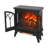 3D Flame Electric Infrared Quartz Fireplace Stove with Remote Control, Portable and Easy to Operate for Cozy Home Heating