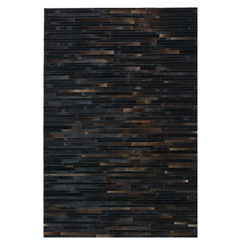 Minotaur Cowhide Striped Area Rug, Rectangle 10' x 14'