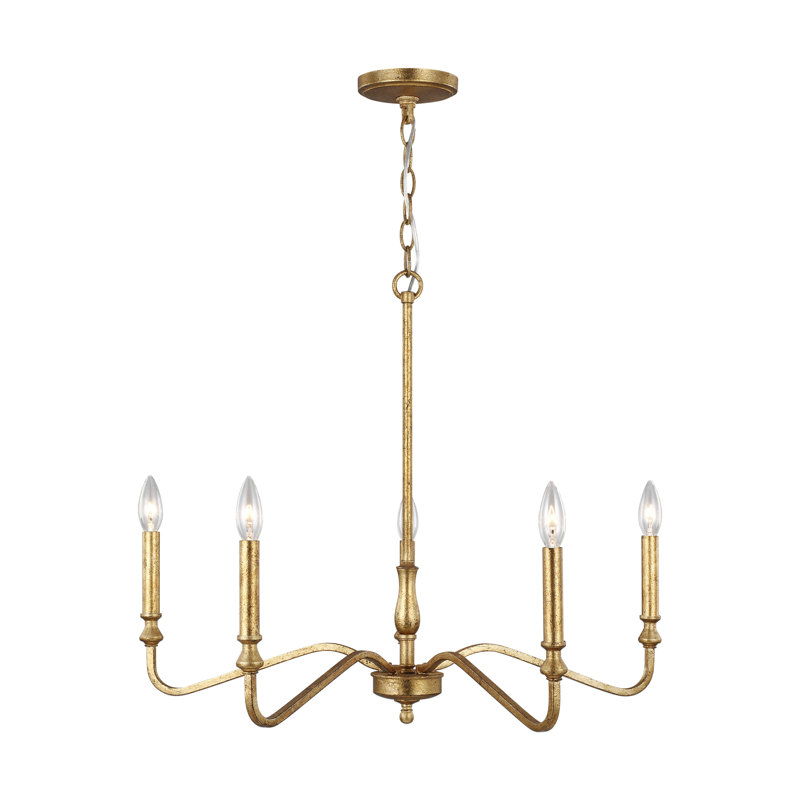 Lowes Montreuil 5-Light Dimmable Chandelier , Gold