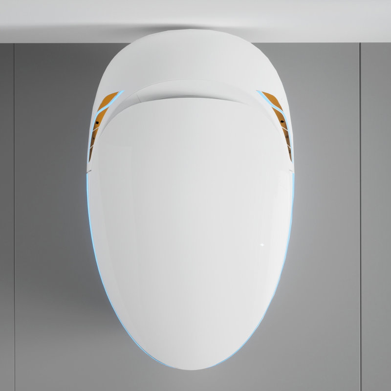 Smart Toilet With Bidet Function, Auto Open/Close Lid, Foot Sensor, Multiple Washing Modes, Warm Water, Bathroom Essential Integration, Powerful Flushing, Upgrade
