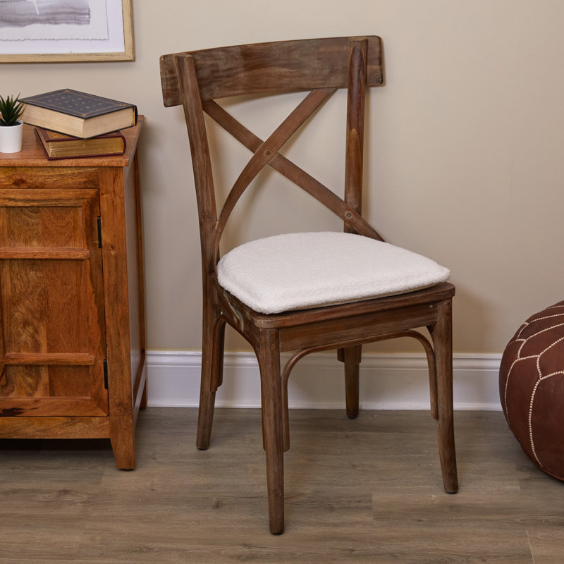 Coussins de chaise antidérapants Klear Vu The Gripper, coussins de siège doux et confortables, pour la cuisine, la salle à manger ou le bureau, blanc polaire, ensemble de 6