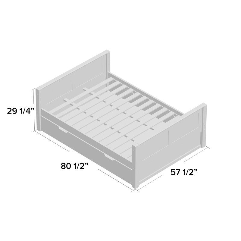 Lit matelot double avec couchette Burkley de Mack & Milo ™, Blanc