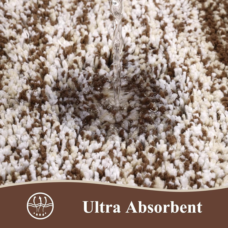 5 Piece Bathroom Rugs Set