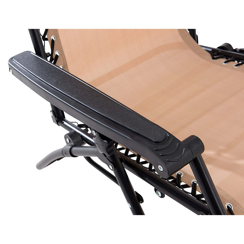 Chaise inclinable zéro gravité avec coussin, Beige