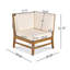 ENSEMBLE DE CANAPÉS PERLA 5 PCS, CRÉME