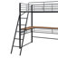 Lit en métal avec 3 couches de tablettes et bureau en L-107246148-107246146