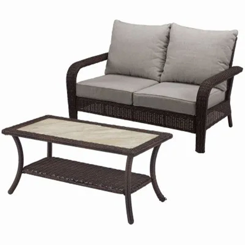 Dieball 2 - Person Patio Conversation Set with Cushions