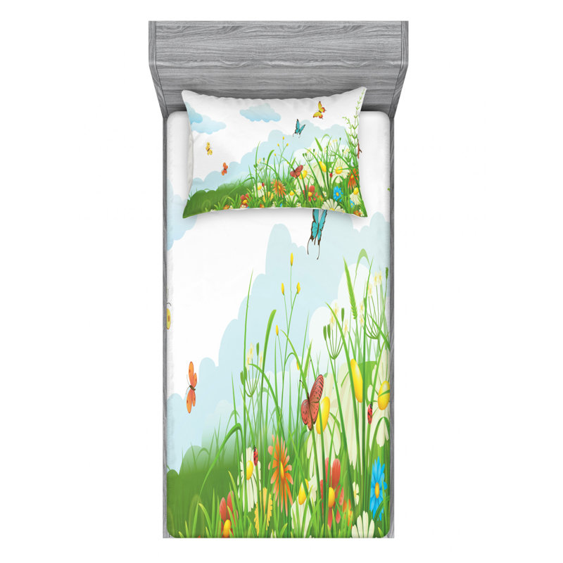 Microfiber Sheet Set, Twin XL Sheet Set with Fitted Sheet