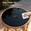 Table d'appoint ronde en osier Kacyn