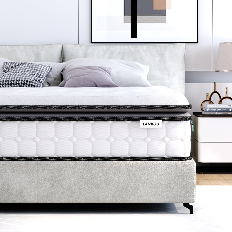 Pocket Spring Mattress with Enhanced 4-Side Foam Edge Support 7-Zone Support & Sleep Cooler, Medium Firm, Double (4'6)