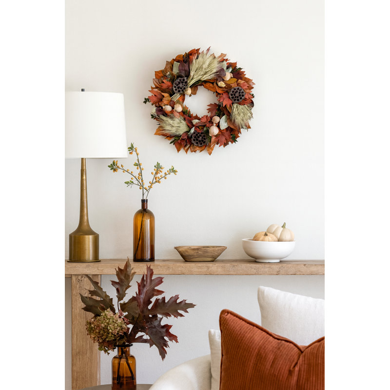 Handcrafted Dried Mixed Assortment 22'' Wreath