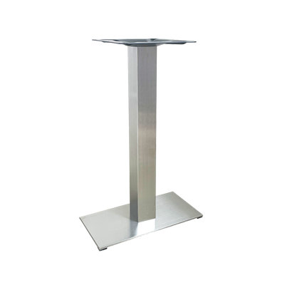 Base de table rectangulaire en acier inoxydable 9 po x 18 po pour l'extérieur