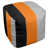 Noir / orange / argent