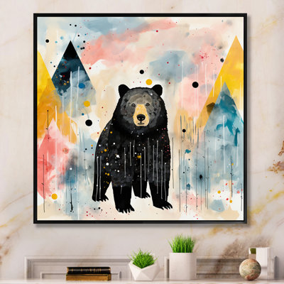 Creative Grizzly Bear Landscape I - Bear 2 Wall Art