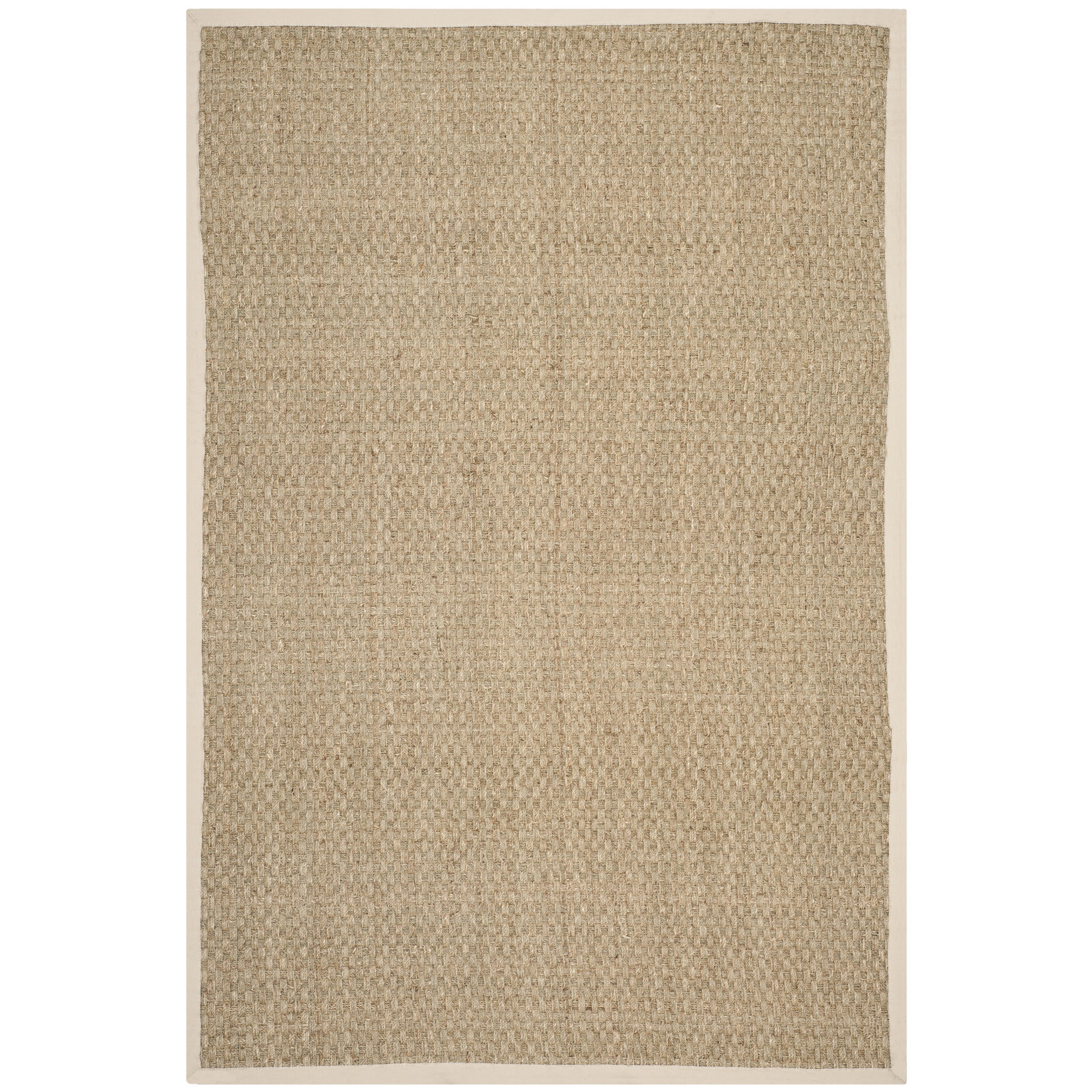 Dollard Natural Ivory Seagrass Rug, Rectangle 6' x 9'