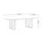 White Solid Wood Sintered Stone Coffee Table
