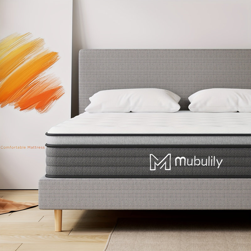 8/10/12 Inch Medium Hybrid Mattress Mattress, Mattress In A Box, Oeko-Tex Certified, 12", Queen