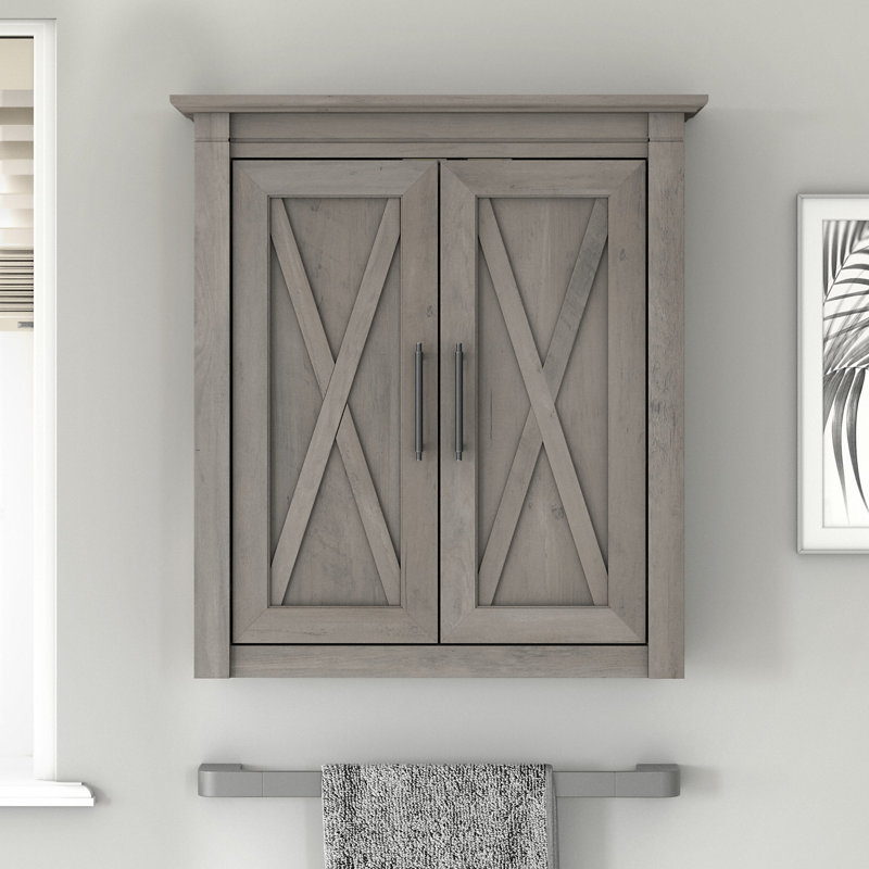 Edion Bathroom Cabinet, Driftwood Grey