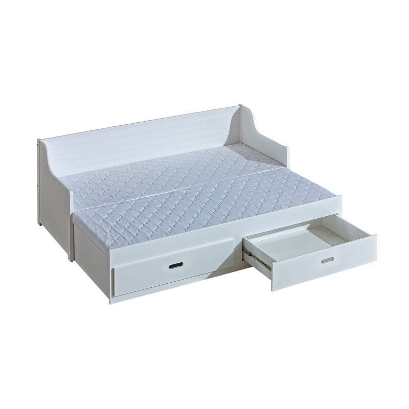 Aaliyah-Skye Solid Wood Drawers Bed