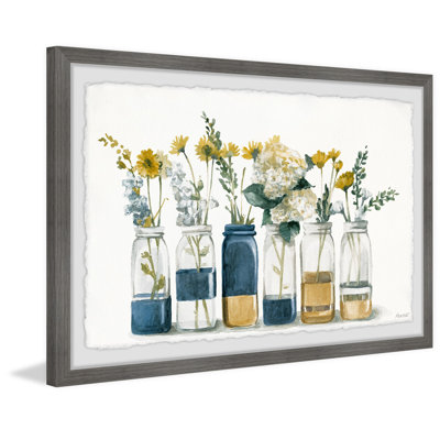 Two Tone Bottles 1 Piece Single Picture Frame Painting