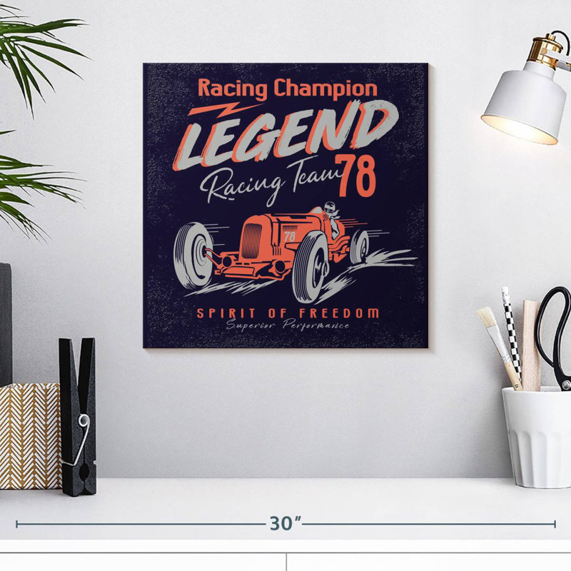 Affiche Sirci Racing Legend, H 16 po x l 16 po