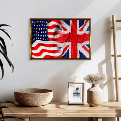 Drapeau américain et britannique