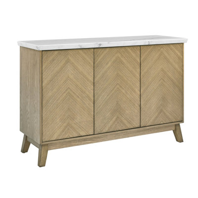 Mairenn 54.5'' Marble Top Sideboard - Modern Buffet Server