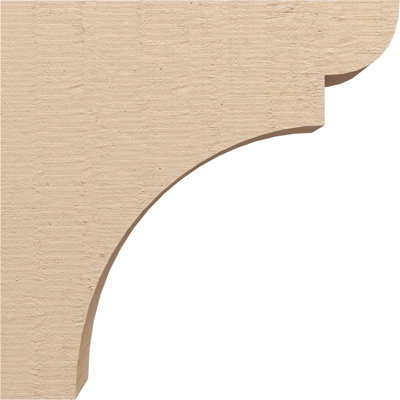 Yorktown Rough Cedar Woodgrain TimberThane Corbel, Primed Tan