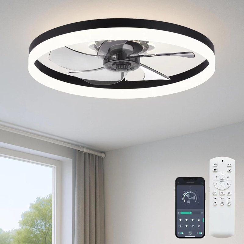 Flat-Mounted Ceiling Fan