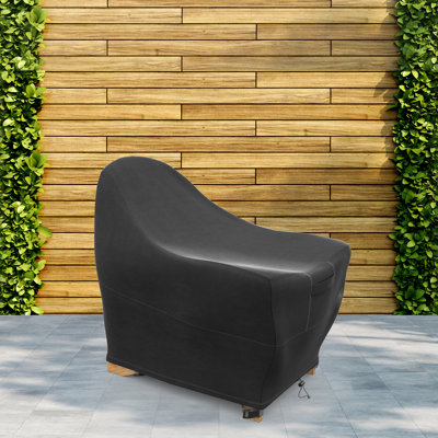 Premium Adirondack Patio Chair Cover - Breathable, Heavy-Duty Cover with Water-Resistant PVC liner, Adjustable Elastic Hem, Click-Close Straps, and Air Vents - Hyslop Collection
