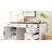 Clabe 55'' Farmhouse Executive Desk with Drawers, File Cabinet and Power Outlets-1382263150