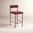 Livorno Upholstered Counter Stool with Metal Frame-1967655972-1967655975-1967672817