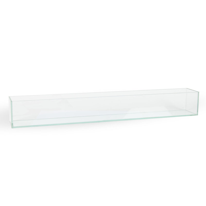 Slocomb Handmade Glass Planter Box, 4" H x 4" W x 24" D