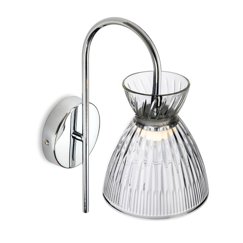LED Armed Sconce, Clear