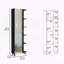 Urano Mirror Linen Cabinet – 62" Tall with Mirrored Door – Black