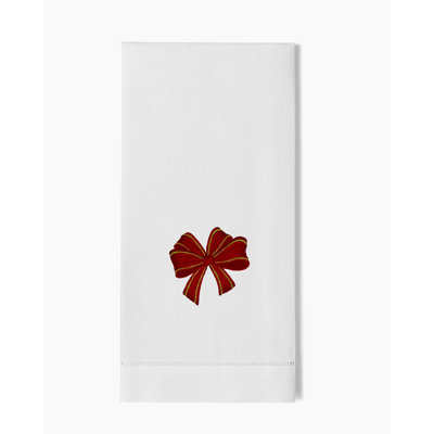 Holiday Red Bow Towel