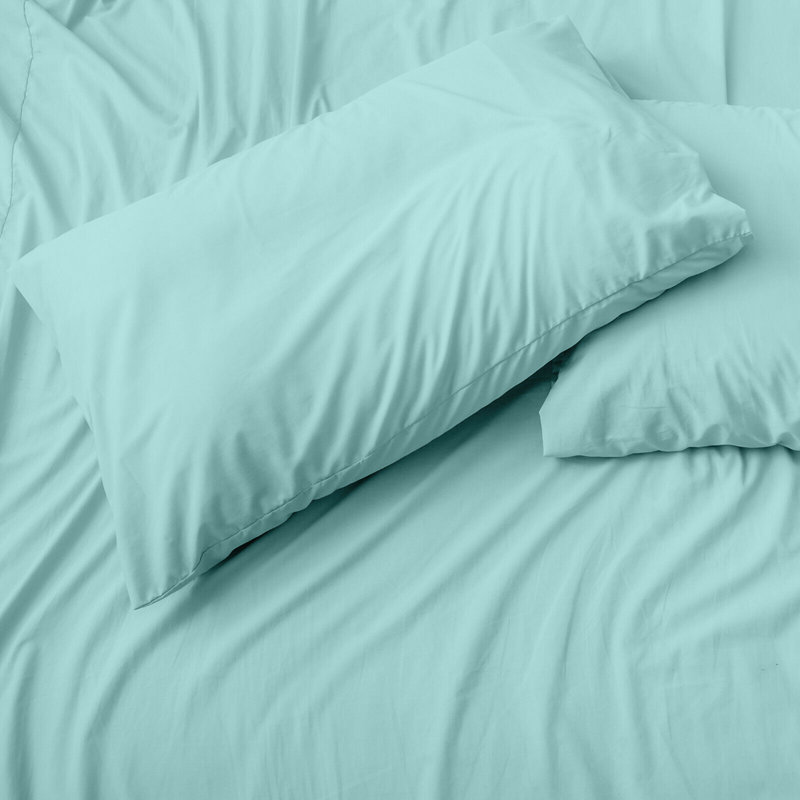 Gagnier Microfiber Sheet Set, Aqua, King