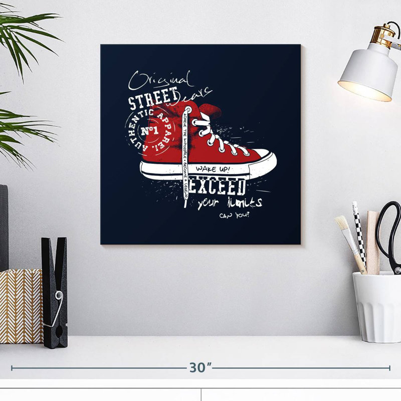 Tergel Sneaker Typography, 16" H x 16" W
